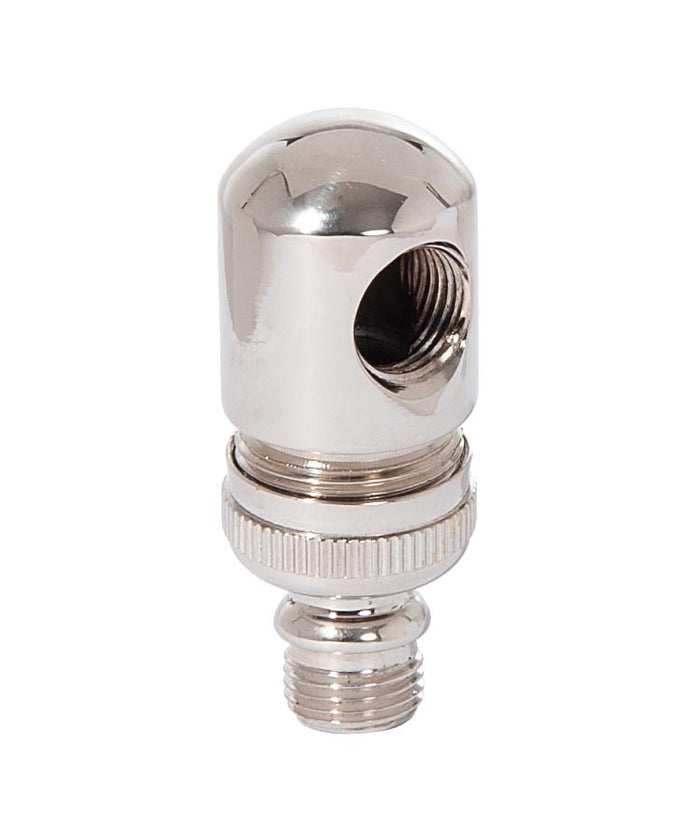 43mm Tall Brass Lamp Swivel, 1/8M x 1/8F, 1/8IPS, Nickel Plated