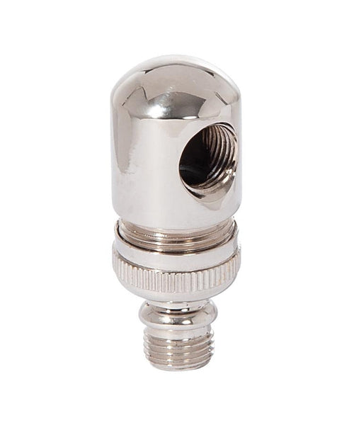 43mm Tall Brass Lamp Swivel, 1/8M x 1/8F, 1/8IPS, Nickel Plated