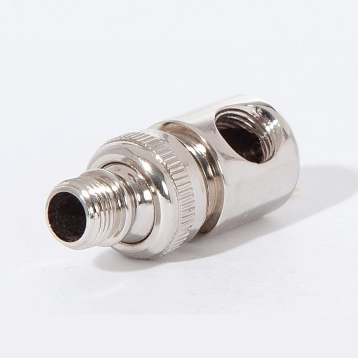 43mm Tall Brass Lamp Swivel, 1/8M x 1/8F, 1/8IPS, Nickel Plated