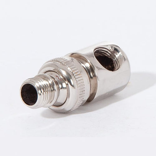 43mm Tall Brass Lamp Swivel, 1/8M x 1/8F, 1/8IPS, Nickel Plated
