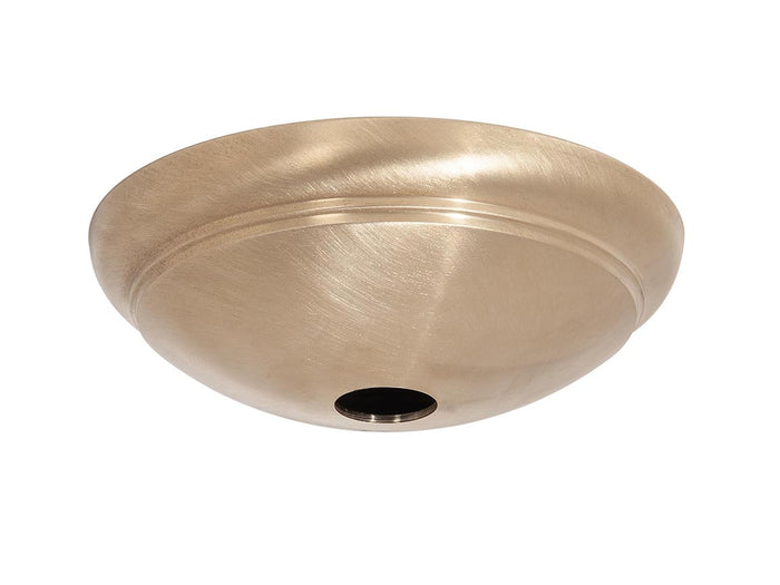 1-1/16 Inch Inner Diameter Center Hole Dome Shape Unfinished Die Cast Brass Canopy, Choice of Size
