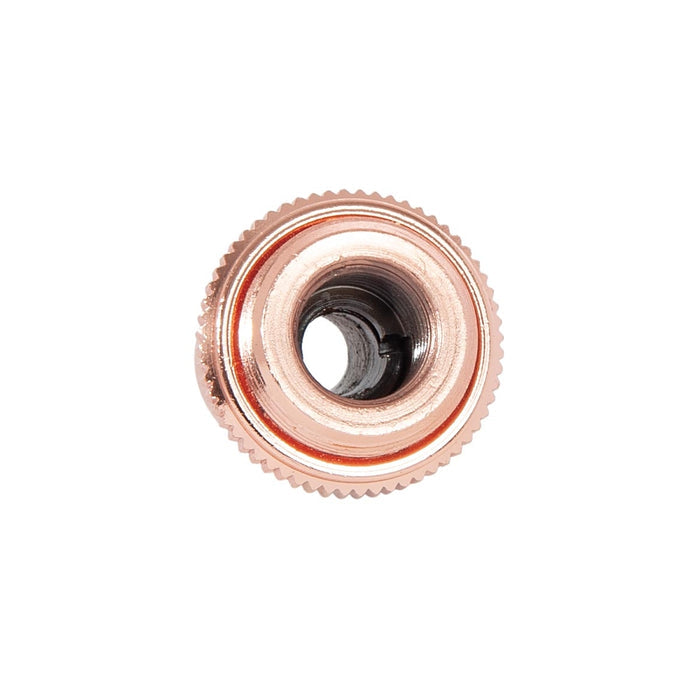 1-1/2 Inch Tall Polished Copper Brass Hang Straight Swivel with Screw Collar, 1/4F