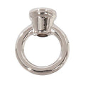 1-1/2 Inch Tall Polished Nickel Finish Cast Brass Loop with Wire Way, 1/8F