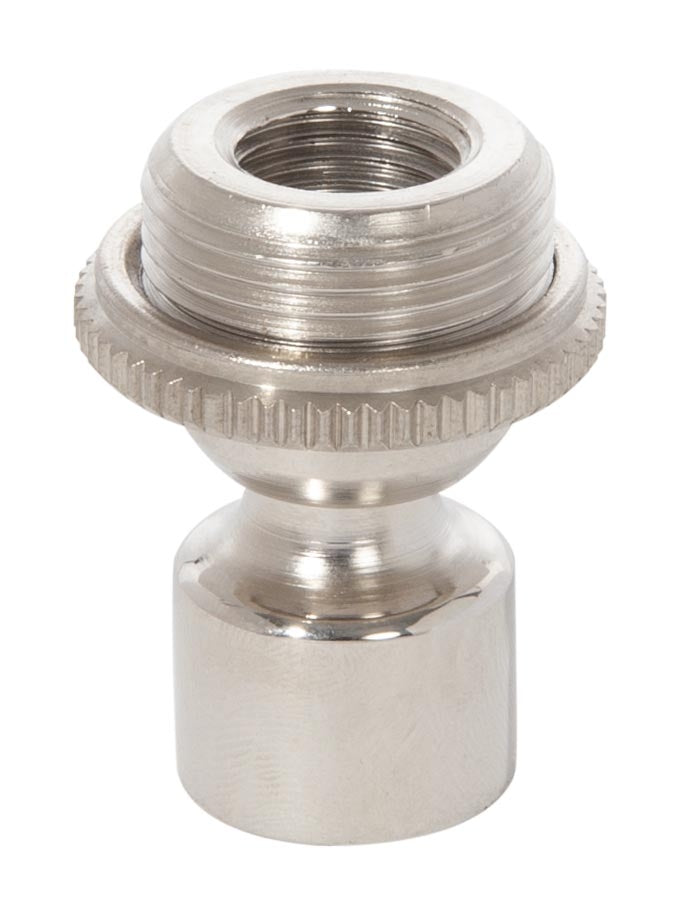 1-1/2 Inch Tall Polished Nickel Hang Straight Swivel with Screw Collar, 1/4F x 1/8F