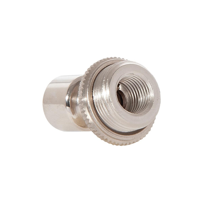 1-1/2 Inch Tall Polished Nickel Hang Straight Swivel with Screw Collar, 1/4F x 1/8F