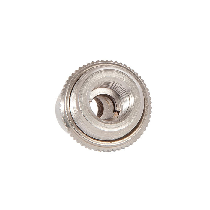 1-1/2 Inch Tall Polished Nickel Hang Straight Swivel with Screw Collar, 1/4F x 1/8F