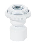 1-1/2 Inch Tall White Enamel Hang Straight Swivel with Screw Collar, 1/4F