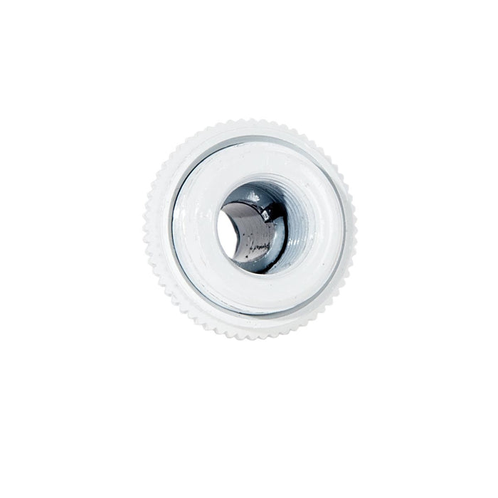 1-1/2 Inch Tall White Enamel Hang Straight Swivel with Screw Collar, 1/4F