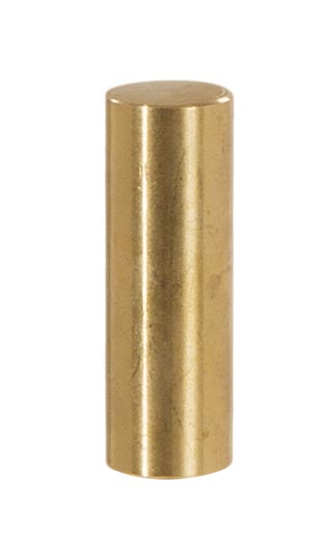 Tall Drum Style Brass Lamp Finial - Unfinished Brass, 1 1/2" ht.