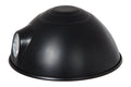 1-1/4" I.D. Fitter Opening On Side & UNO Threaded Metal Parabolic Shade, Black