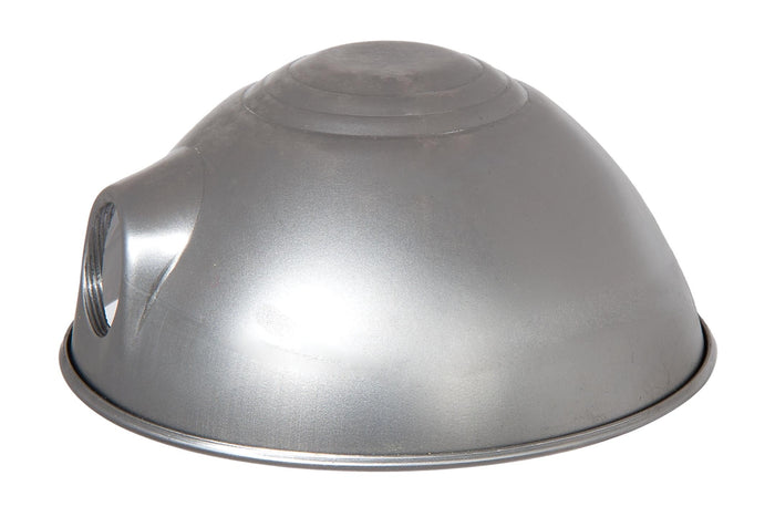 1-1/4" I.D. Fitter Opening On Side & UNO Threaded Metal Parabolic Shade, Unfinished