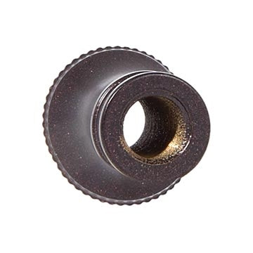 1-1/4 Inch Height Antique Bronze Finish Turned Brass Lamp Neck, Tap 1/8F