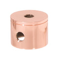 1-1/4 Inch Tall, 2 Side Hole Polished Copper Finish Turned Brass Cluster Body
