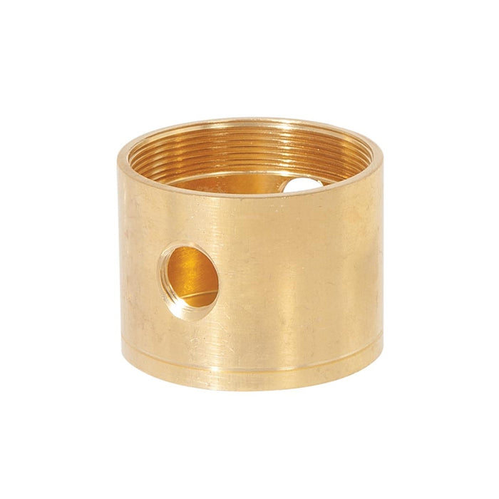 1-1/4 Inch Tall, 2 Side Hole Unfinished Turned Brass Cluster Body