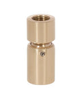 1-1/4 Inch Tall Brass Plated Hang Straight Swivel, 18F x1/8F