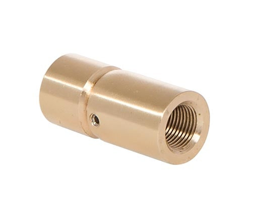 1-1/4 Inch Tall Brass Plated Hang Straight Swivel, 18F x1/8F