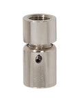 1-1/4 Inch Tall Polished Nickel Finish Hang Straight Brass Swivel, 1/8F x1/8F