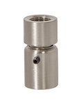1-1/4 Inch Tall Satin Nickel Finish Hang Straight Brass Swivel, 1/8F x1/8F