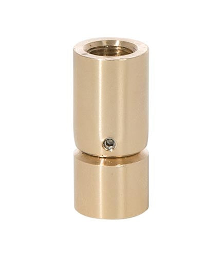 1-1/4 Inch Tall Unfinished Hang Straight Brass Swivel, 1/8F x1/8F