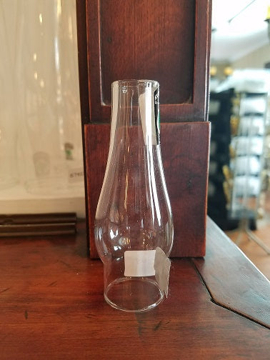 1 1/8" Fitter, 3-1/2" Tall Clear Chimney Globe