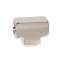 1-1/8 Inch Long Polished Nickel Finish Union Tee Rounded Arm Back, 1/8F All Sides