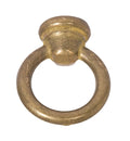1-3/4" Tall Unfinished Die Cast Brass Loop, No Wire Way, 1/8F Tap