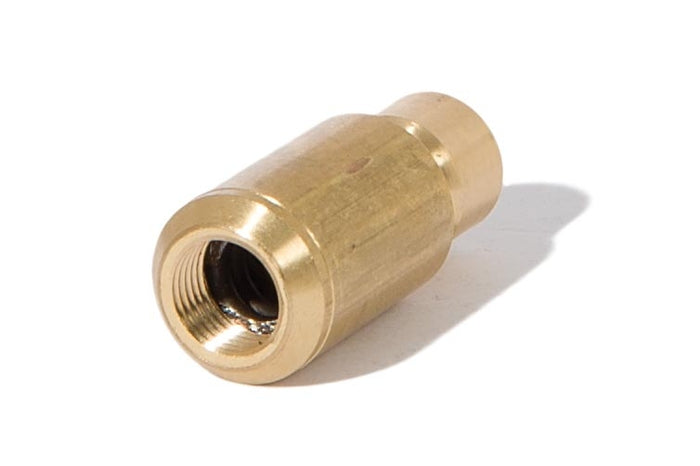 1-3/8" Tall Modern Brass Swivel, Tap 1/8F x 1/8F, Unfinished