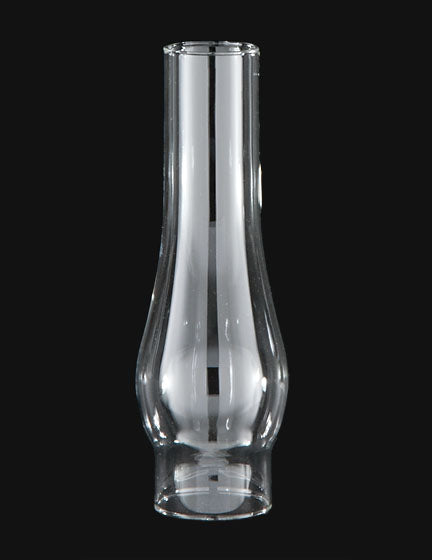 1 5/8" Fitter, 6 1/2" Tall Clear Lamp Chimney