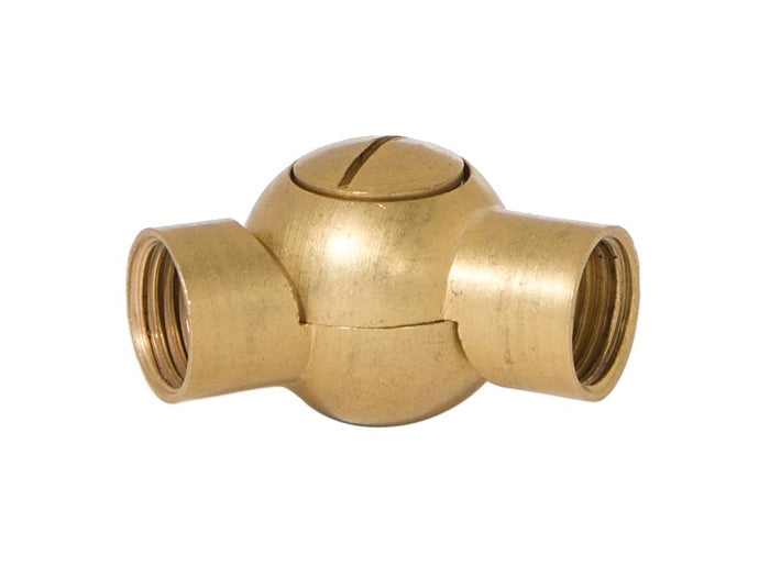 1-5/8 Inch Long Unfinished Die Cast Brass Swivel ,1/4F