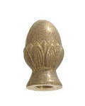 1 5/8" ht., Brass Acorn Finial, Tap 1/8F