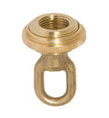 1-7/8" ht. Cast Brass Screw Collar Loop, 3.8F Tap, Unfinished