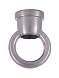 1" Cast Brass Loop with Wire Way, tap 1/8F (3/8" diameter), Satin Nickel Finish