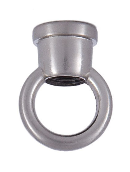 1" Cast Brass Loop with Wire Way, tap 1/8F (3/8" diameter), Satin Nickel Finish
