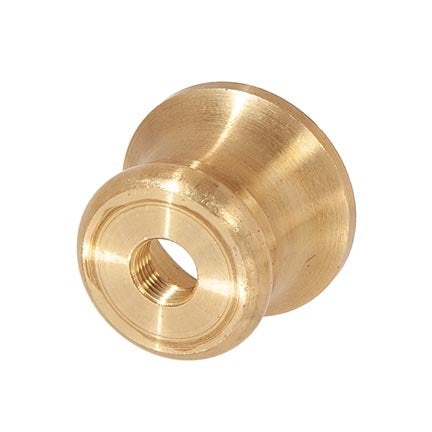 1 Inch Tall Unfinished Turned Brass Candle Cup, 1/8F