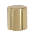 Drum Style Brass Lamp Finial - Polished and Lacq., 1" ht.