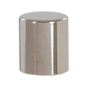 Drum Style Brass Lamp Finial - Polished Nickel Finish, 1" ht.