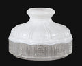10" Glass Shade with Satin Top and Clear Panels