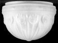 10 inch Embossed Satin Crystal Dome