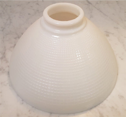 10 inch I.E.S Opal Glass Reflector Shade, 2-7/8 inch fitter