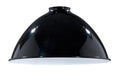 10" Metal Dome Lamp Shade - Black Enamel Finish, 2 1/4" Fitter Size