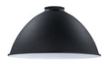10" Metal Dome Lamp Shade - Satin Black Finish, 2 1/4" Fitter Size