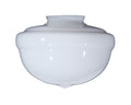 10" Opal Schoolhouse Shade, 4 inch lip fitter