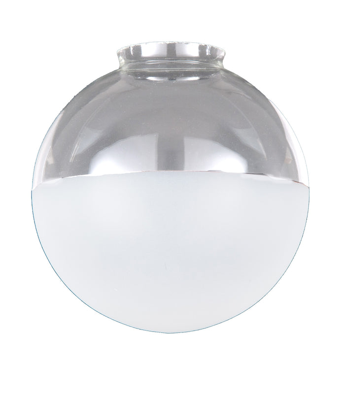 10" Special Half-Frost Industrial Style Pendant Shade, 4 inch lip fitter