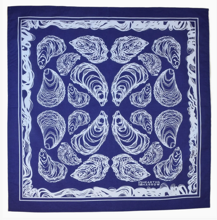 100% Cotton - Hand Printed bandana -Multiple styles