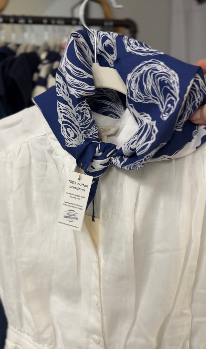 100% Cotton - Hand Printed bandana -Multiple styles