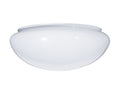 11-1/2 Inch Diameter White Glass Retro Dome Shade