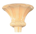 12 1/2" Embossed Nu-gold Torchiere Shade, 2-3/4 inch fitter