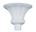 12 1/2" Embossed Opal Torchiere Shade, 2-3/4 inch fitter