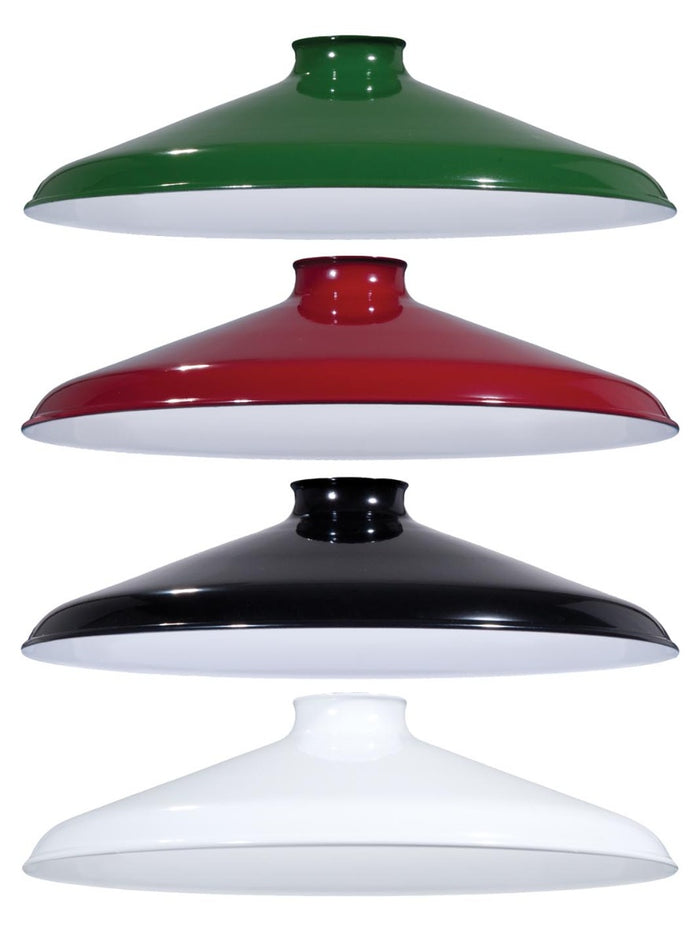 12" Dia., Industrial Style Metal Lampshades, 2-1/4 inch lip fitter