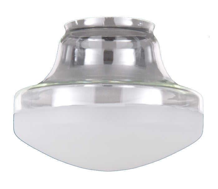12 Inch Special Half-Frost Industrial Style Pendant Shade, 6 Inch Lip Fitter